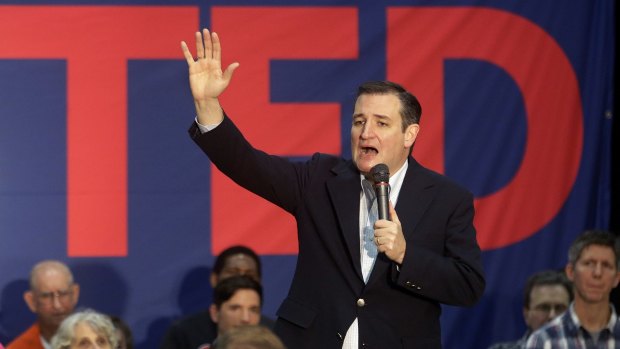 Republican presidential candidate Senator Ted Cruz on Saturday.