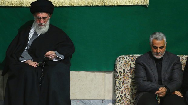 Iran's Supreme Leader Ali Khamenei, left, with General Qasem Suleimani of the Revolutionary Guard's Quds Force.