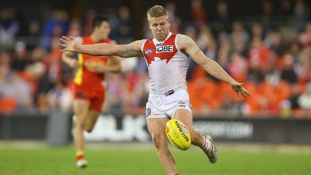Top Swan: Dan Hannebery has confirmed his standing as one of the elite onballers of the competition. 