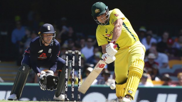 Dose of the runs: Aaron Finch has plundered two centuries in as many games for Australia.