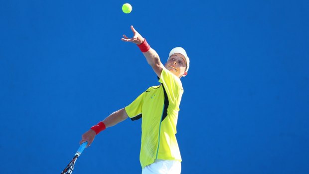 Remaining top seeds and friends Marc Polmans (pictured) and Omar Jasika will meet in the ACT Claycourt International semi-finals.