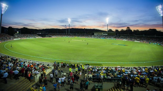 Manuka Oval would light up for a day-night Test next year.