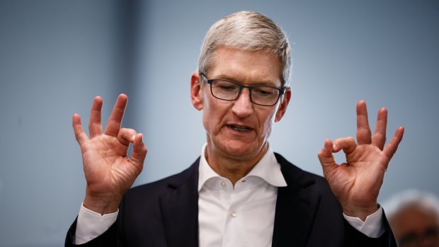 Apple CEO Tim Cook's total payout for the year was about $US102 million.