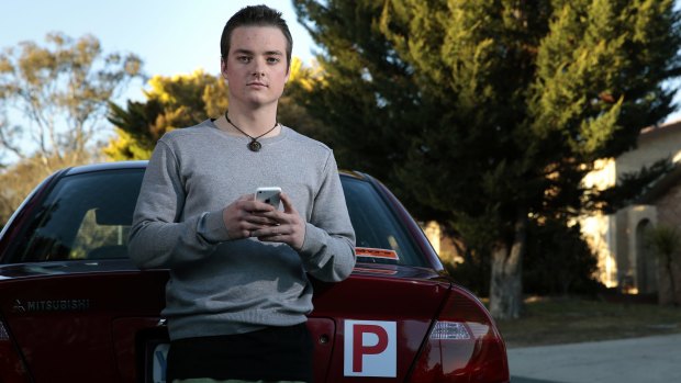 P-plate driver Sam Jeacle says he and his friends view drink driving as 'inexcusable', but says there is a different view of texting while driving.