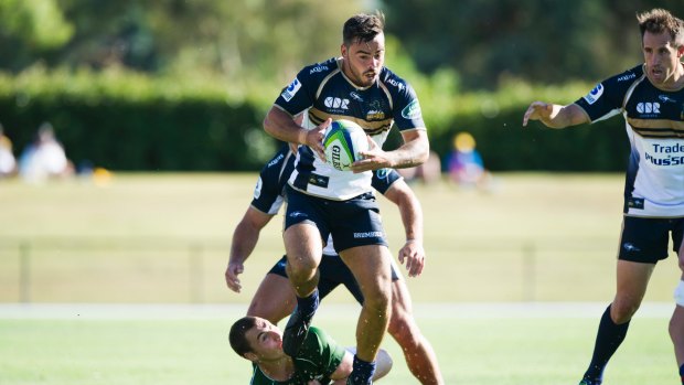 Andrew Muirhead played his first game for the Brumbies last week.