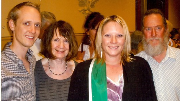 From left: Greig Friday, Carol Friday, Greig's sister Alexandra, and David.