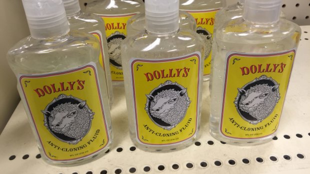 The quirky Dolly's Anti-Cloning Fluid.