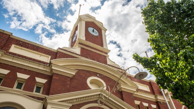 The Kyabram town hall is home to two galleries, one of which is showing Kyabram local Isobel Harvie's vintage clothing collection.