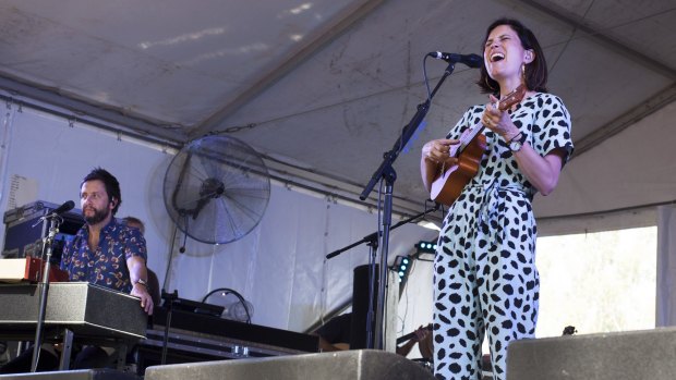 Heartfelt high: Missy Higgins performs at the 2016 Riverboats Festival.