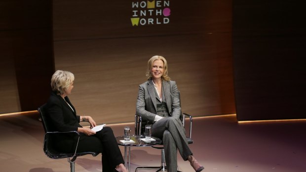 Nicole Kidman spoke about Tom Cruise at the Women in the World Summit in London.