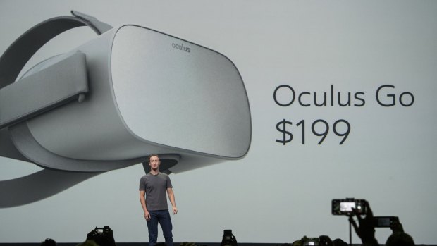 Mark Zuckerberg announces the Oculus Go.