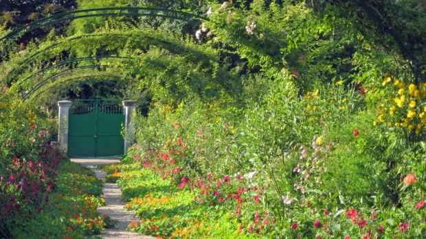 The gardens of Claude Monet's house in Giverny.