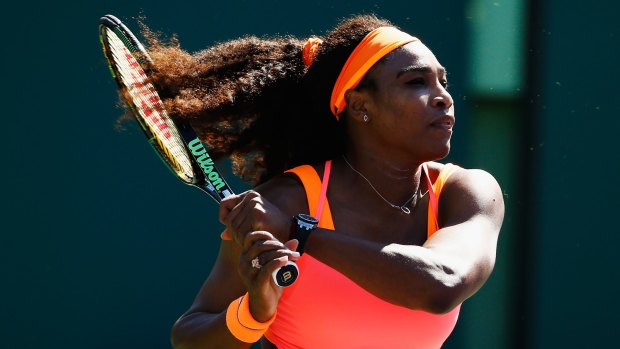 Serena Williams lost just eight points in the 12 games she won.