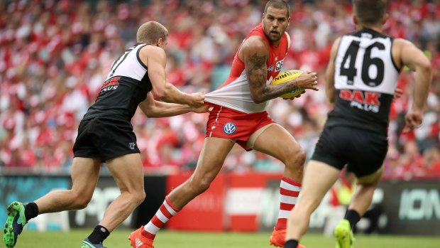 Milestone man: Lance Franklin plays his 250th AFL game on Friday night.