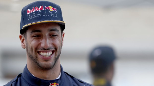 All smiles: Daniel Ricciardo.