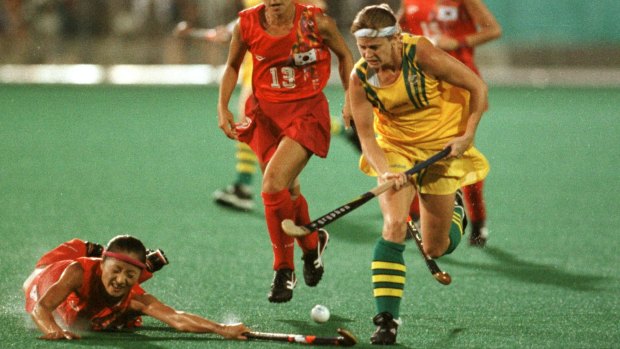 Danni Roche in her playing days at the 1996 Atlanta Olympics.