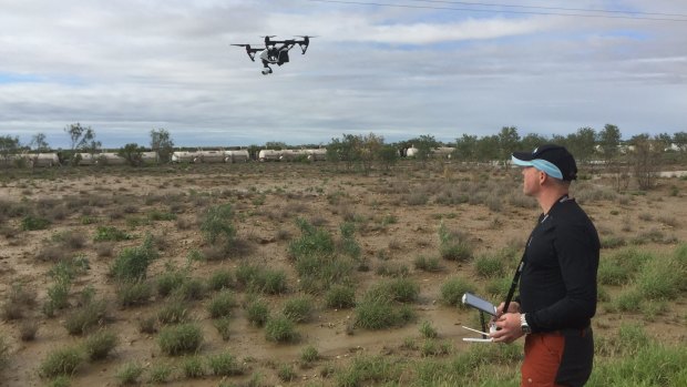 Drones have been used to access the hazardous site.