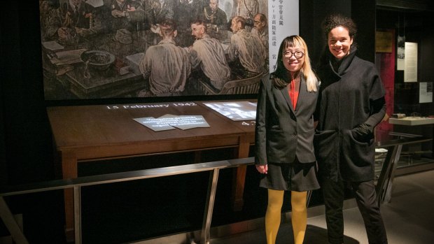 Angela Tiatia and Debbie Ding, joint artists in residency at the Australian War Memorial and the National Museum of Singapore.