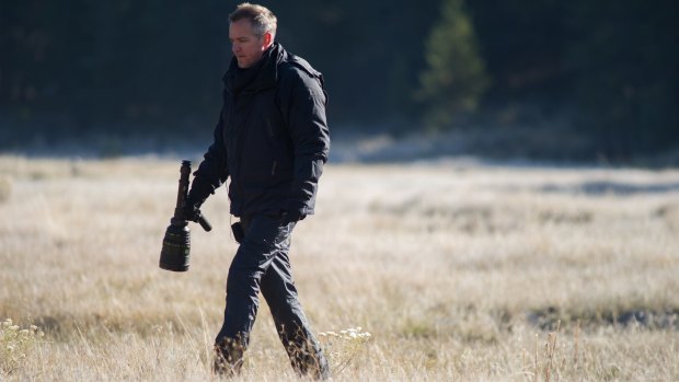 Stays in the moment: Director Jean-Marc Vallee on the set of <i>Wild</i>.