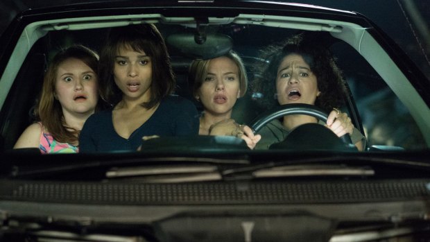Dangerous camaraderie: Jillian Bell, Zoe Kravitz, Scarlett Johansson and Ilana Glazer in Rough Night.