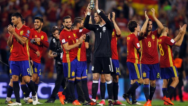Band together: The Spanish national team could be prevented from playing in the upcoming World Cup.