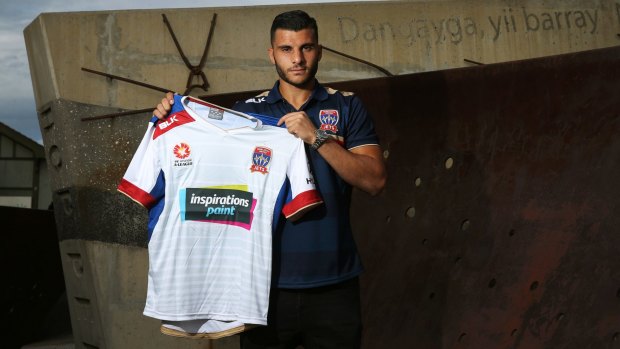 Another chance: Newcastle's new signing Andrew Nabbout. 