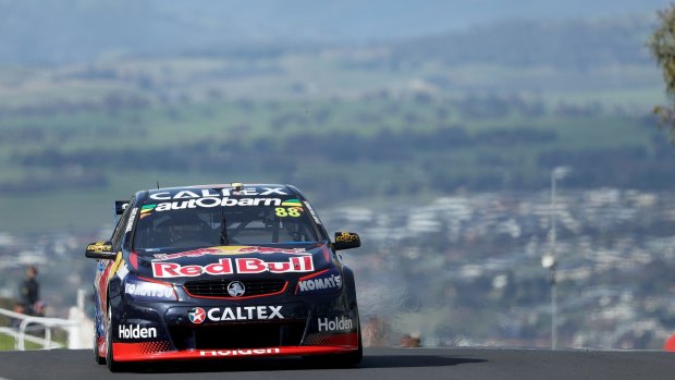 Jamie Whincup was given a time penalty for causing a collision during the Bathurst 1000 at Mount Panorama.
