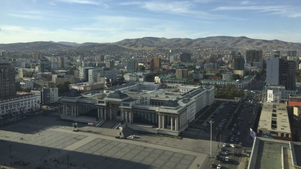 Ulaanbaatar city centre, in Mongolia