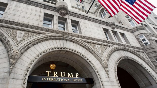 The new Trump International Hotel built in the old Pennsylvania, Ave Post Office.