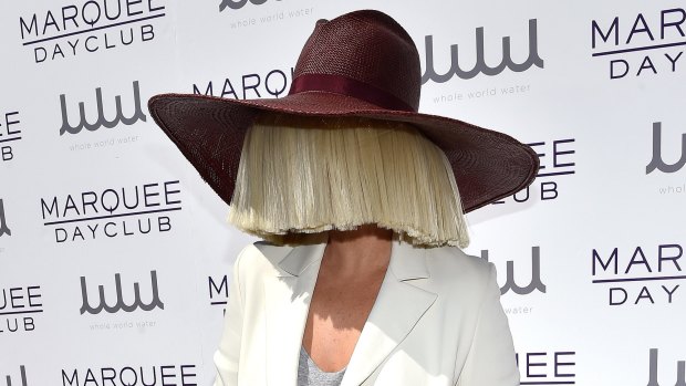 Sia arrives at the Marquee Dayclub's season preview at The Cosmopolitan of Las Vegas on March 21, 2015 in Las Vegas, Nevada.
