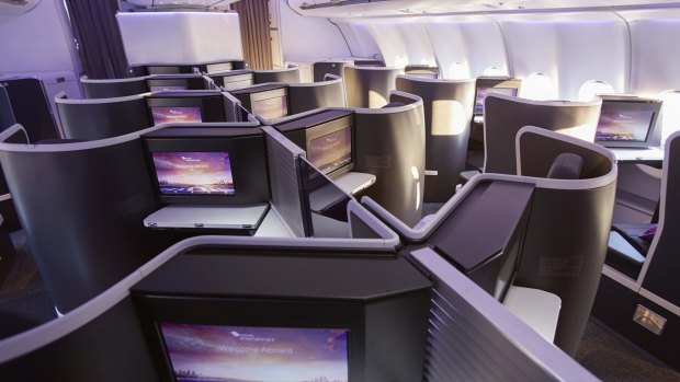 Virgin Australia's latest business class seat is cleverly designed.