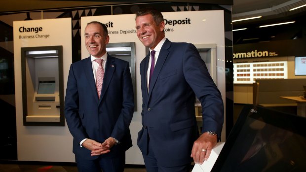 NAB CEO Andrew Thorburn (left) says Mike Baird was the stand-out candidate after a global search.  