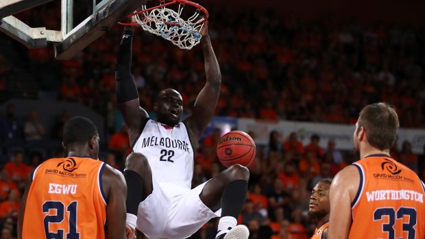 Majok Majok provides a highlight on a disappointing night for United.