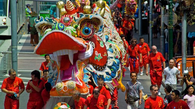 Breathing fire: When the Chinese dragon slows down, so too will Australia's economy.