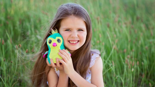 Canberra's Maisy Ellis received a Hatchimal for her birthday two weeks ago.