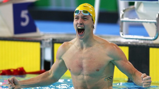 Daniel Tranter of Australia celebrates winning the gold medal in the Men's 200m Individual Medley Final at Tollcross International Swimming Centre during day six of the Glasgow 2014 Commonwealth Games.
Griffith university students will act as interns at the Gold Coast's 2018 Commonwealth Games.