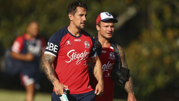 Leaders: Roosters co-captains Mitchell Pearce and Jake Friend.