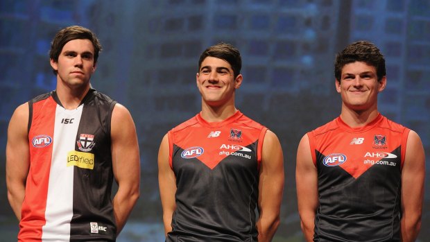 Top three drafted players Patrick McCartin, Christian Petracca and Angus Brayshaw.