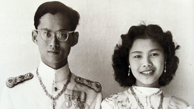 An undated photo of King Bhumibol Adulyadej and Queen Sirikit.