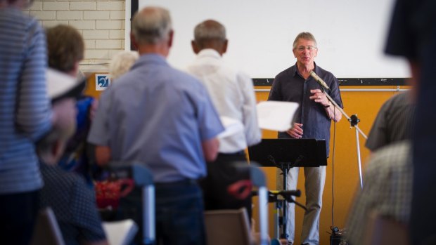 Alchemy Chorus, with conductor Brian Triglone, is designed for people with early to medium level dementia and their carers. 