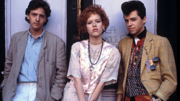 On the set of Pretty In Pink, 1986.