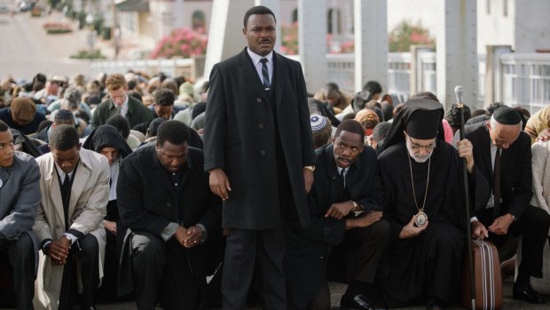 David Oyelowo, centre, stars as Martin Luther King Jr in Selma.
