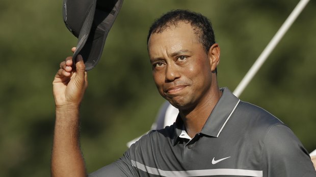 No worries: Tiger Woods.