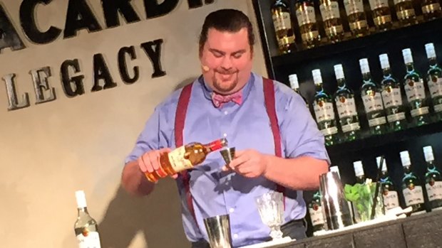 Perth bartender Joe Sinagra produced a raspberry-infused cocktail that got the judges talking.