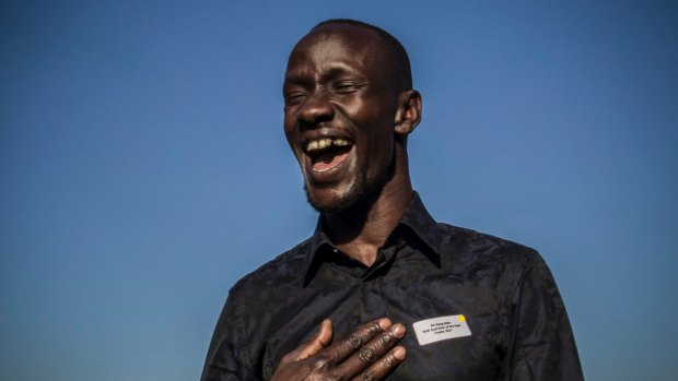 Deng Adut has been named NSW Australian of the Year for 2017. "I had to wait until I became an Australian citizen to know that I belonged," he said Monday night.