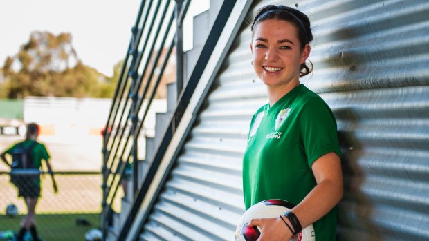 Grace Maher, 17, will play for the Young Matildas this weekend.