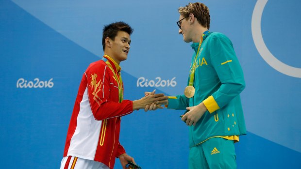 Controversy: Sun Yang and Mack Horton.