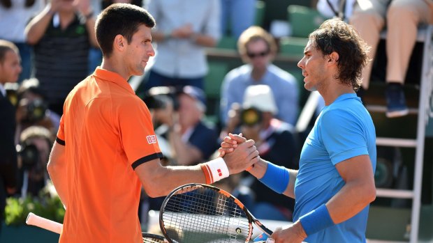 "He is still a champion," Novak Djokovic said of Rafael Nadal after the game.