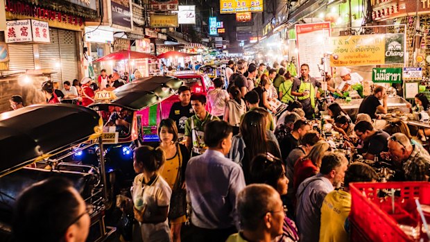 Yaowarat Road is a street food haven by night.