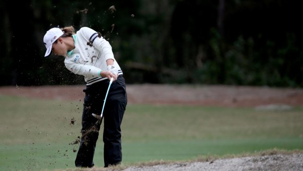 Sizzling: Lydia Ko ran hot in the second round.